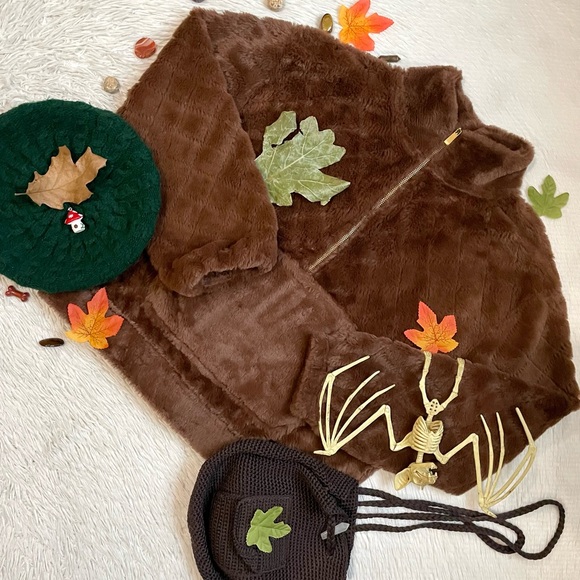 No boundaries brown autumnal quilted pullover sweater - Picture 13 of 13